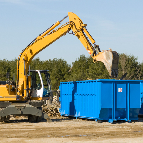 how many times can i have a residential dumpster rental emptied in Powersite MO